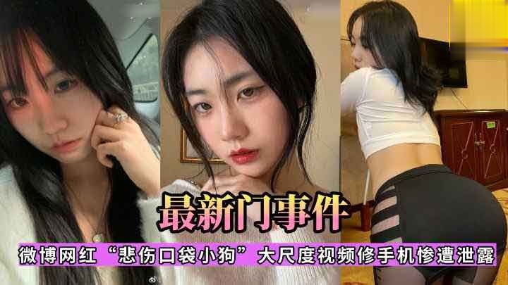 【最新门事件】微博网红_悲伤口袋小狗_大尺度视频修手机惨遭泄露萝莉学生可爱白虎自